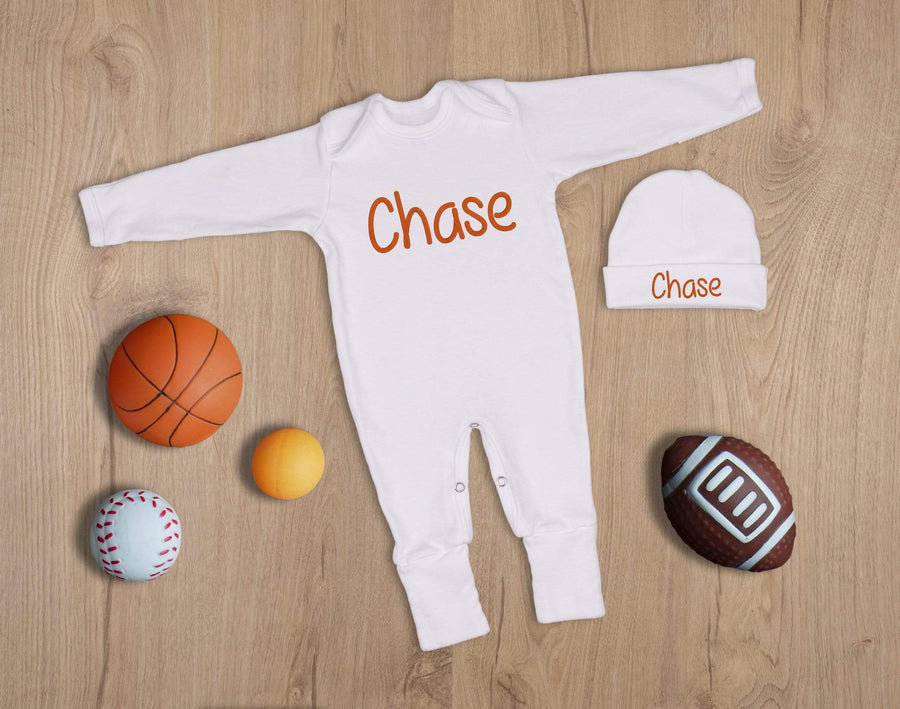 Coming Home Outfit Orange Embroidery