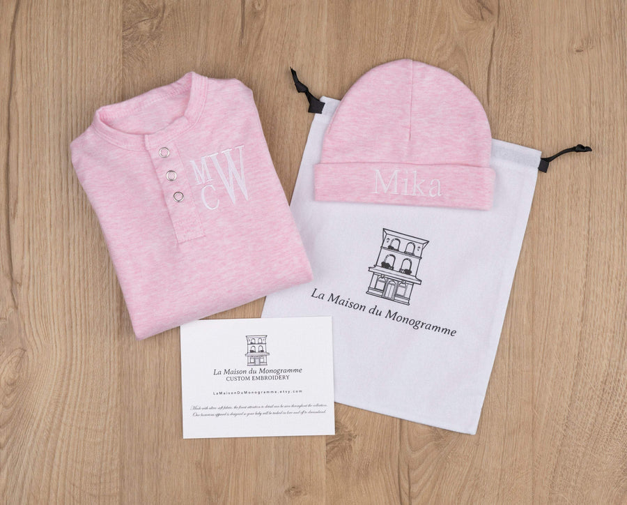 Newborn Baby Girl Pink Take Home Outfit